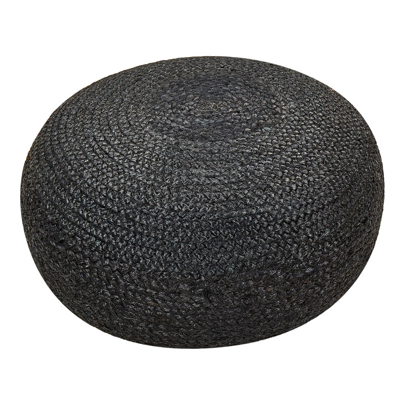 Biskoupky 50cm Wide Round Solid Colour Pouffe Ottoman