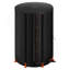 Baril d'eau pliable pliable, baril d'eau de pluie portatif 100 gallons, système de collecte d'eau de pluie en PVC 1000D, réservoir d'eau de jardin avec ensemble de robinet et de trop-plein, noir