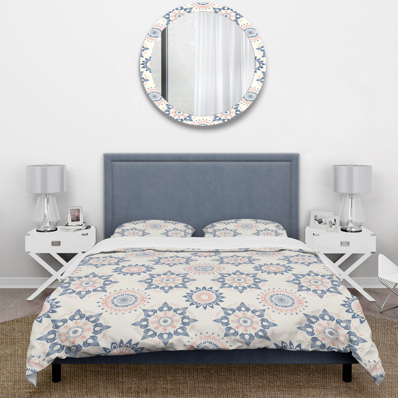 Ensemble de housse de couette Boho, Housse de couette très grand + 2 taies décorativ