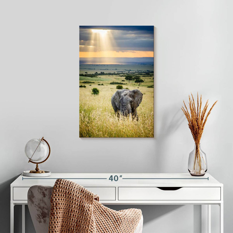 Brampt Savanna Elephant, 24" H x 16" W