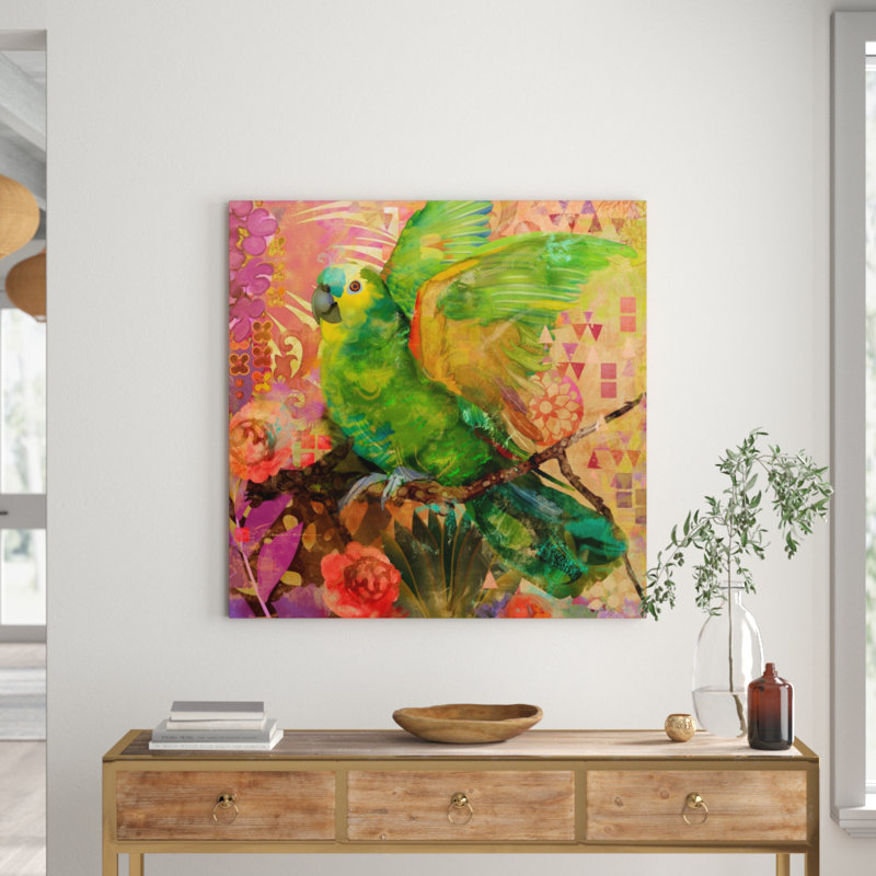 Evelia - Wrapped Canvas Painting, 101cm H x 101cm W x 3.81cm D