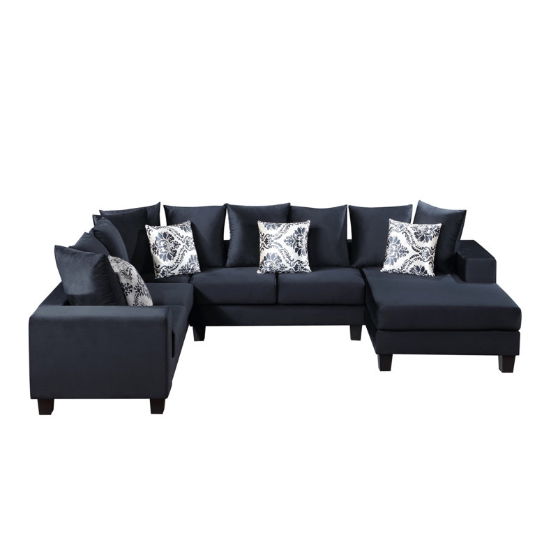 [VIDEO Provided] [New] 110*85" Modern U Shape Sectional Sofa
