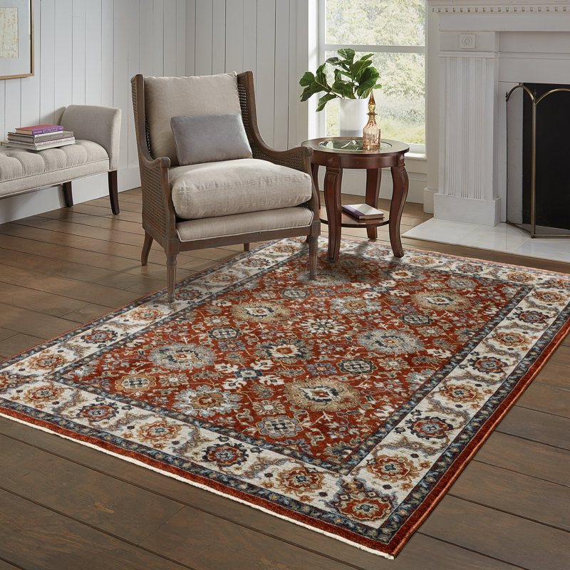 Hovis Oriental Indoor Rug, Rectangle 9'10" x 12'10"