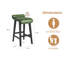 Tabourets de bar, tabourets de bar à hauteur de comptoir avec dossier bas et repose-pieds, structure en bois-320016067-320016069