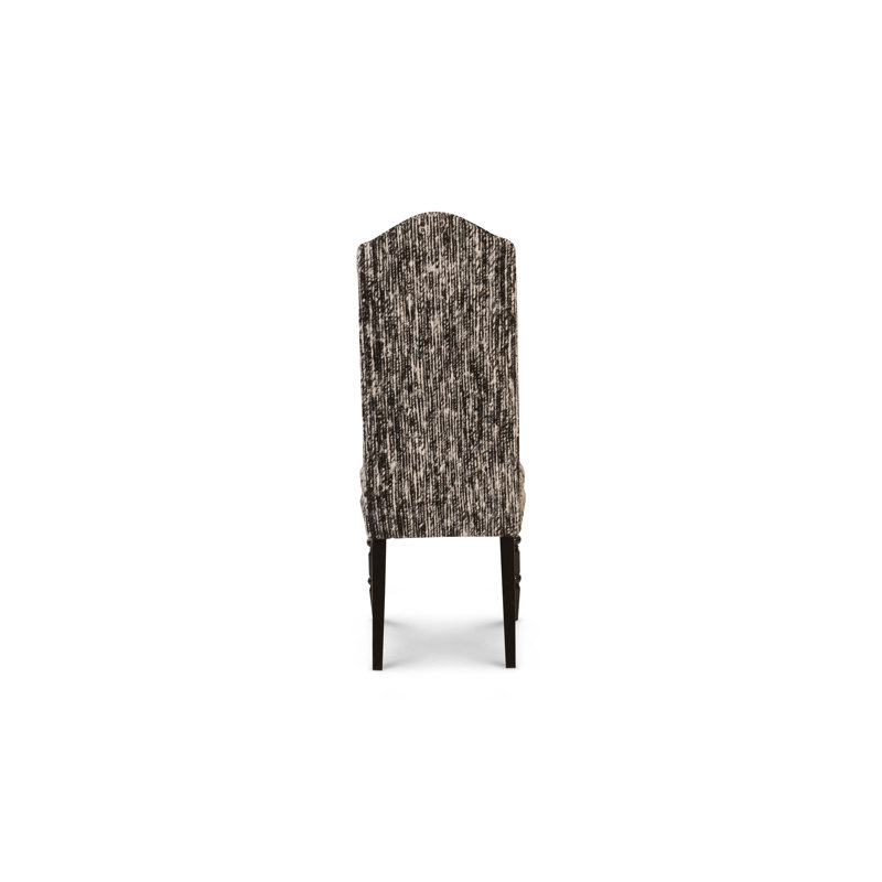 Manhattan Seating Upholstered Side Chair in Black/Beige