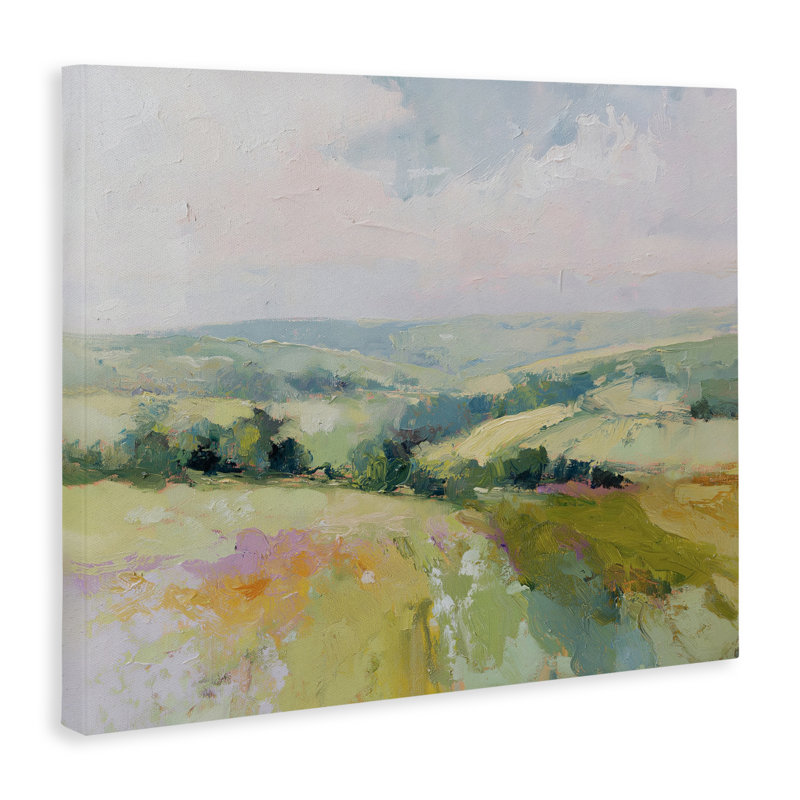 Toile «Endless Green Hills», conception par Svetlana Aleynikova, H 16 po x l 20 po