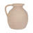 Vase Pottery Paper Mache Handle Detail 10" Ivory Tan for Home Office Bedroom Living Room Decor