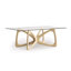Butterfly Dining Glass Top Table