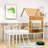 Mcenroe Twin Size Metal House Loft Bed-1219424524