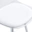 Chaises de bar modernes rembourrées avec pieds en métal, taille compacte pour la salle à manger, la cuisine, la terrasse et le salon-337063030