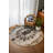 Annie Collection Digital Print Cotton-Polyester Gray Human Figured Floral Rug-1847382809