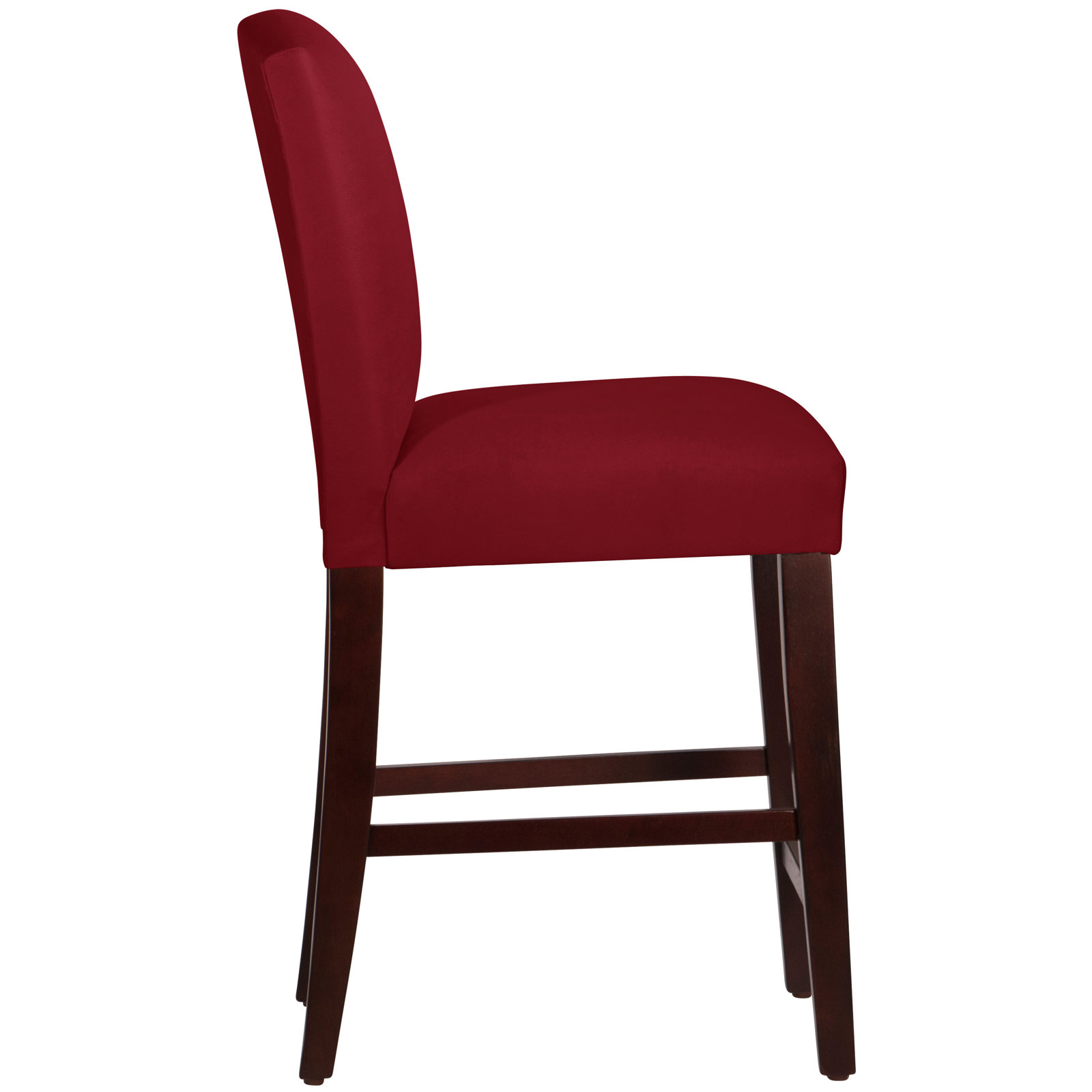 April Bar and Counter Stool, Counter Stool (26" Seat Height), Classic Berry Velvet, Espresso