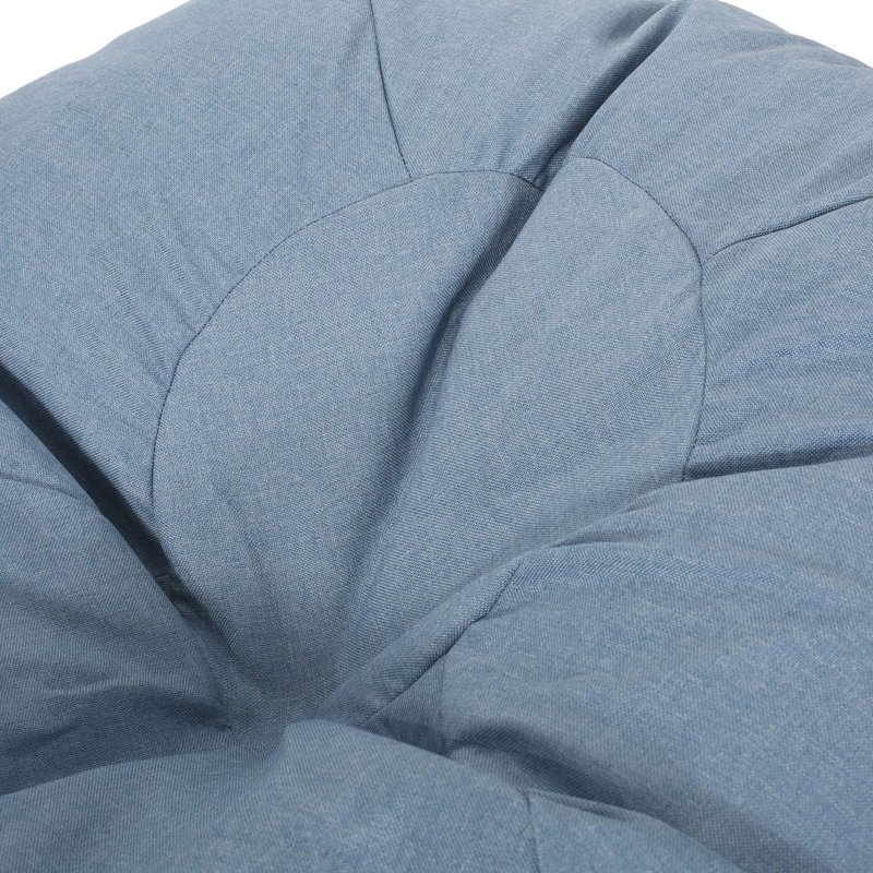 Fauteuil à billes 3 pieds Chisal, bleu sarcelle