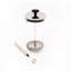 2pc Cafetière Set with 8-Cup Glass Cafetière and Battery Operated Handheld Milk Frother