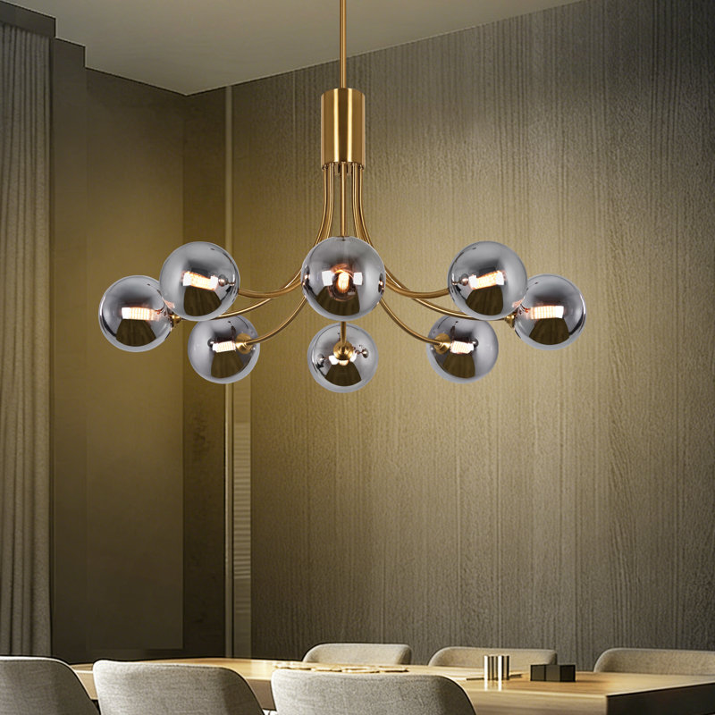 Lustre moderne 8 lumières Spoutnik