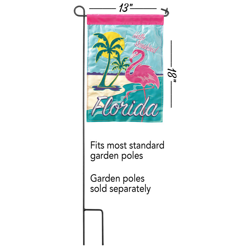 Drapeau de maison en nylon 2 côtés Ela-Rose 42 x 29 po