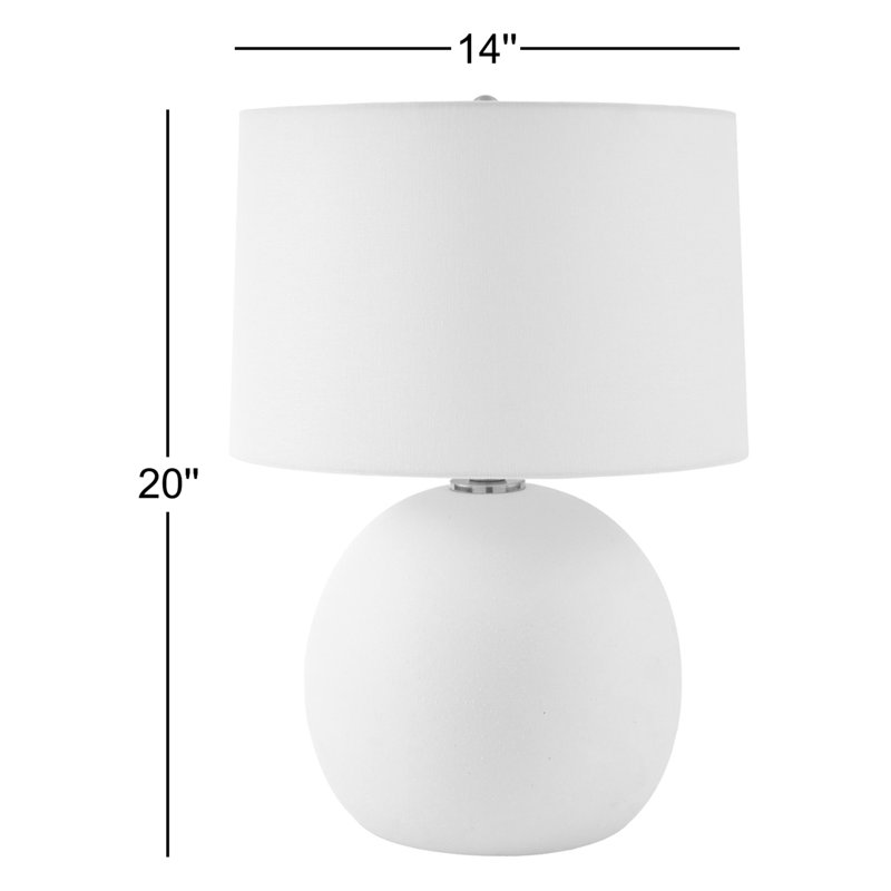 Ceramic Table Lamp, Cream