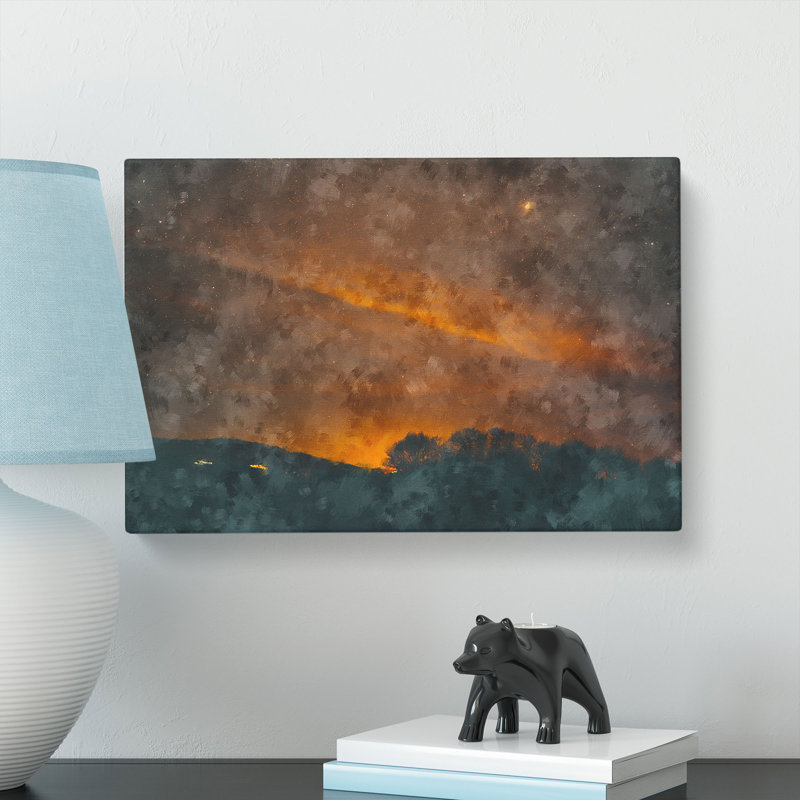 Orange Sky - Wrapped Canvas, 35cm H x 50cm W x 3cm D