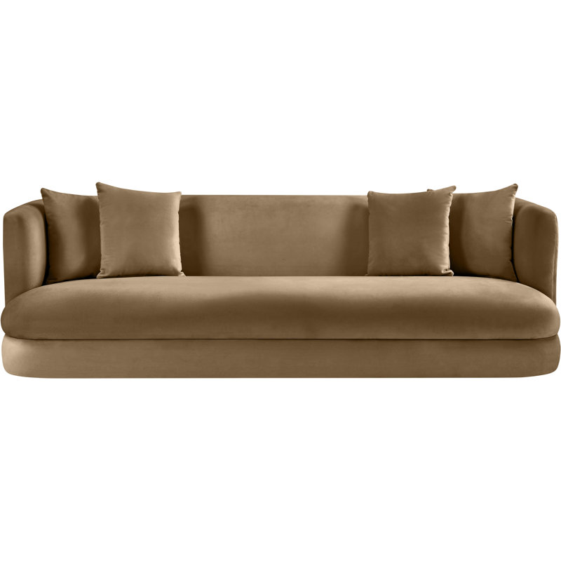 Canapé en velours Alder, Velours beige