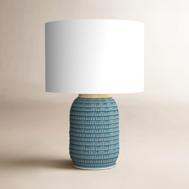 Alleyton Ceramic Table Lamp, Blue