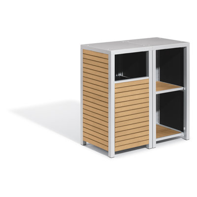 Travira 2-Piece Modular Valet Receptacle and Shelves Bases Set