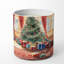 Bougie de Noël parfumée avec support en céramique