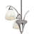 Kerris 3-Light Indoor Brushed Nickel Classic/Traditional Chandelier with Alabaster Glass Shades