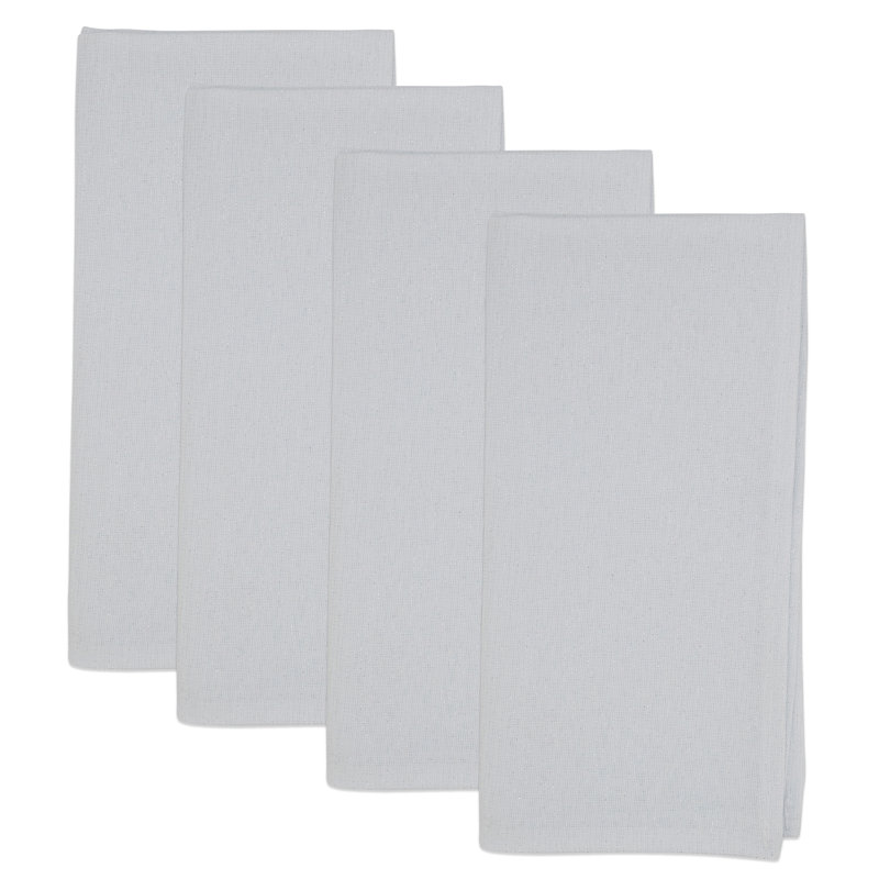 Bourget Collection Shimmering Table Napkin, White