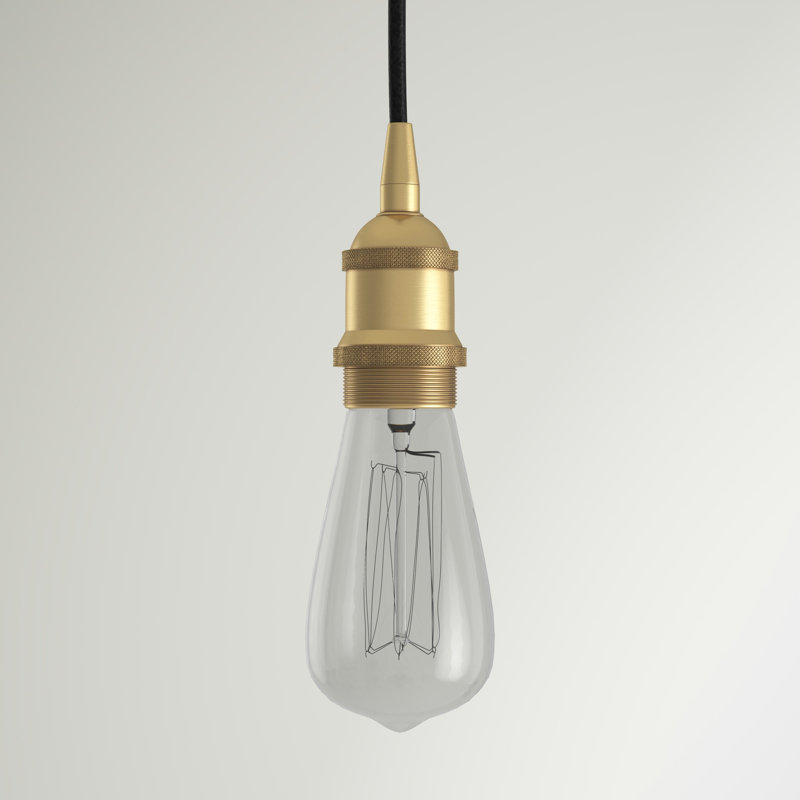 Glessite 1 - Light Single Pendant, LED, Matte White, Brushed Satin Nickel