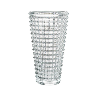 11" Clear Round Glass Table Vase