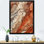 Earth Minimalist Fossils III - Abstract Collages, art mural