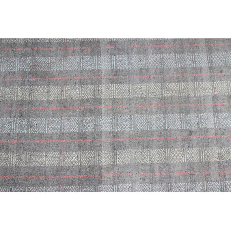 Chemin de table turc rétro avec rayures vertes pour un couloir de style rustique et bohème