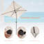 Parasol de marché rectangulaire 10' x 6,5'-66223634