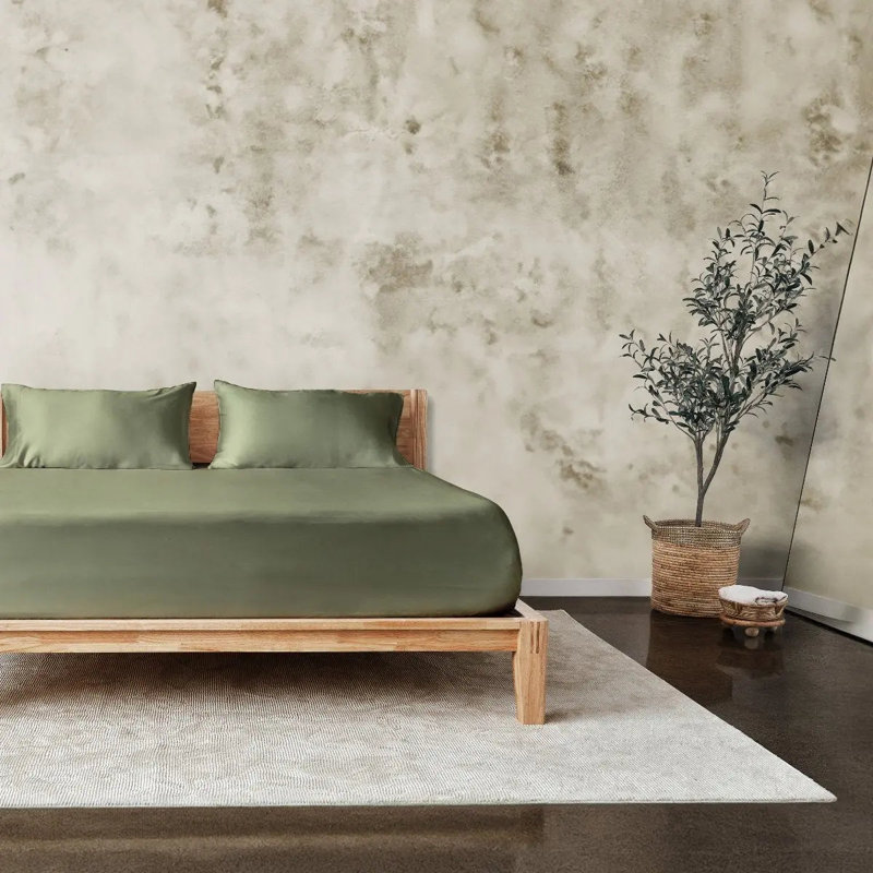Luxe CleanBamboo® Sateen+ Pillowcase Set, Green, Standard Pillowcase Pack + 2 Standard Pillowcases