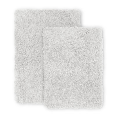 Kriner Luxury Ultra Soft Bathroom Rugs with Non-Slip Backing (Set of 2)
