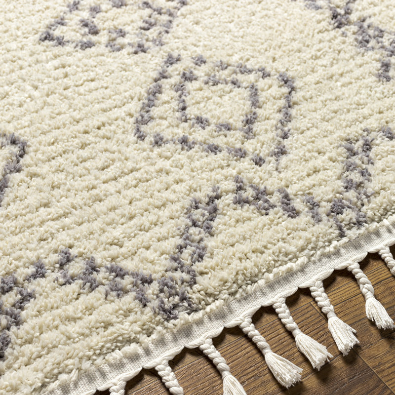 Geometric Indoor Rug, Rectangle 6'7" x 9'
