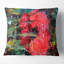 Dessin d'un coquelicot rouge - coussin imprimé floral-29597637-29597640