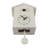 White Minimalist Cuckoo Wall Clock