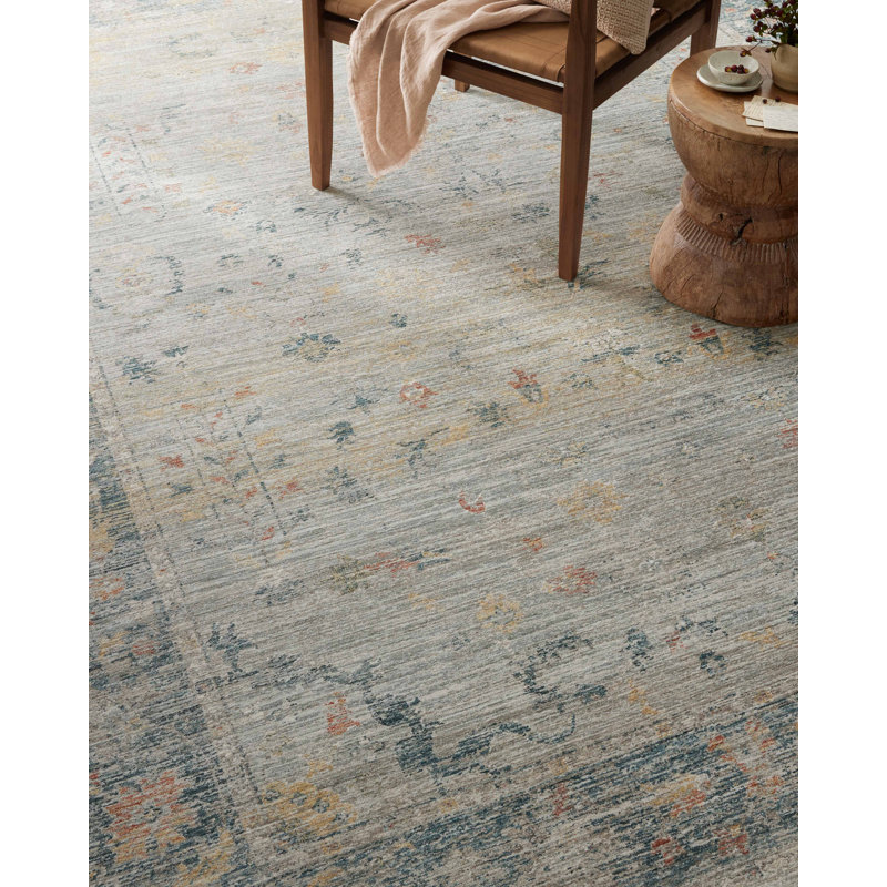 Magnolia Home By Joanna Gaines X Loloi Millie Slate Area Rug, Rectangle 7'10" x 10'