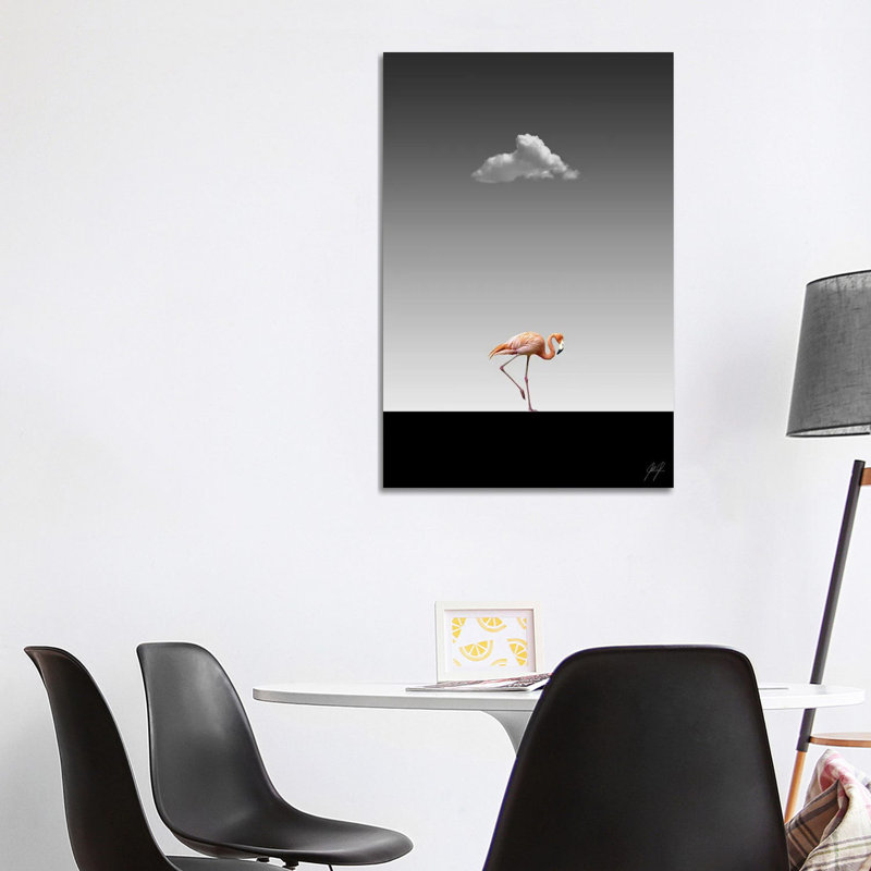 Flamingo Catwalk II by Kathrin Federer - Wrapped Canvas Gallery-Wrapped Canvas Giclée, 101.6 cm H x 66.04 cm W