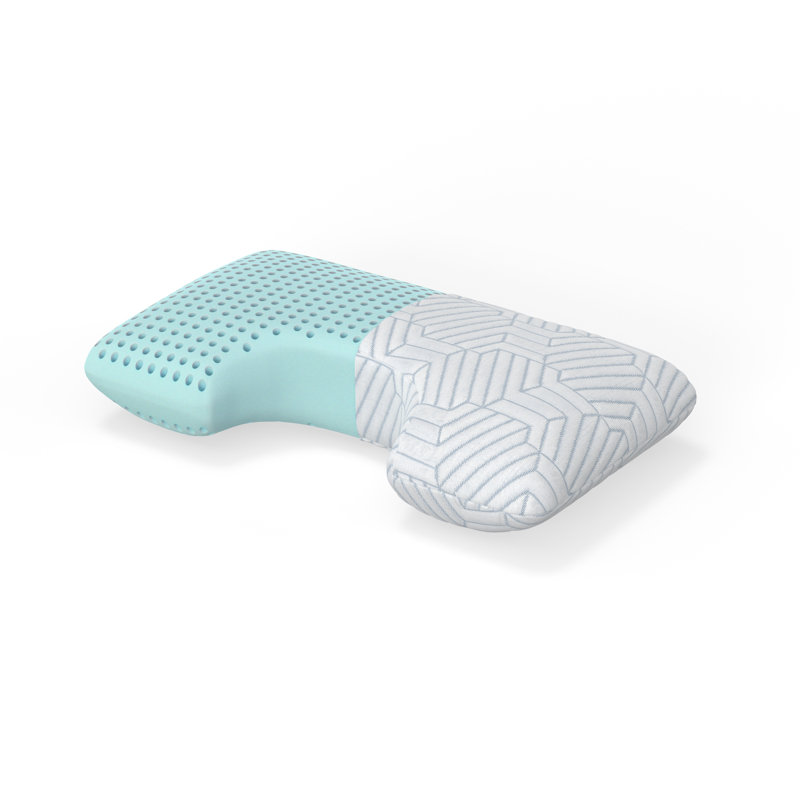 Premium Italian Foam Pillow - Cooling Phase-Change Cover, Ergonomic Support, Usa-Assembled, Machine-Washable For Elevated Sleep