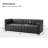 Dareau 83" Genuine Leather Channel Tufted Sofa-121869883