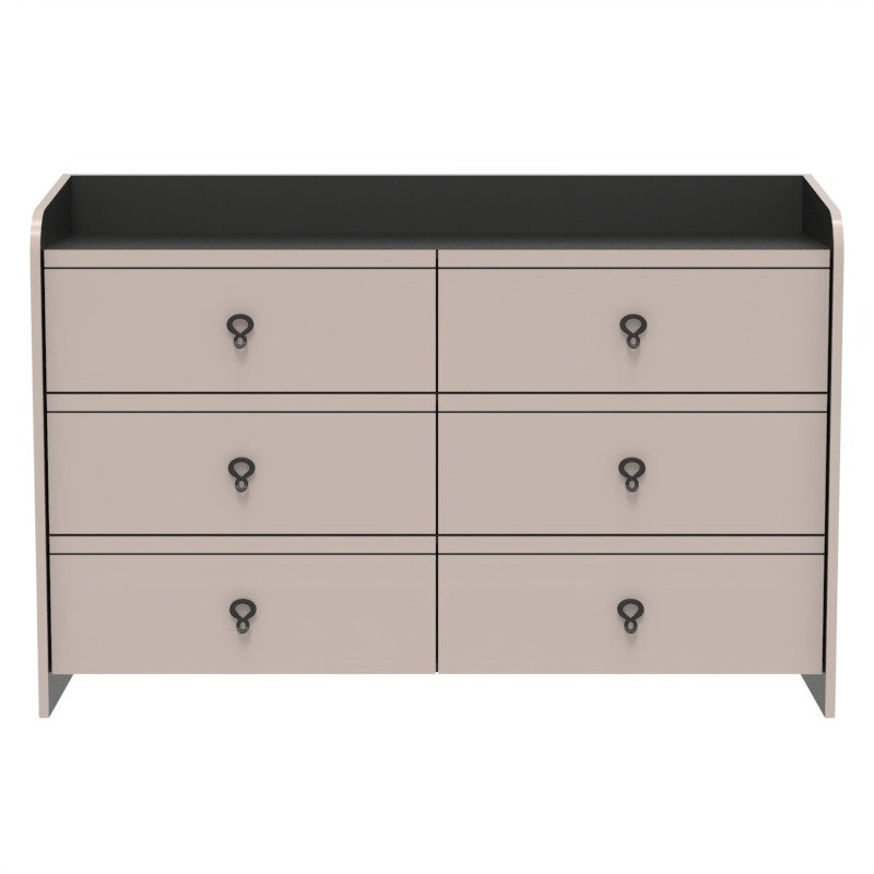 Sinkler Modern 47" W 6 Drawer Dresser