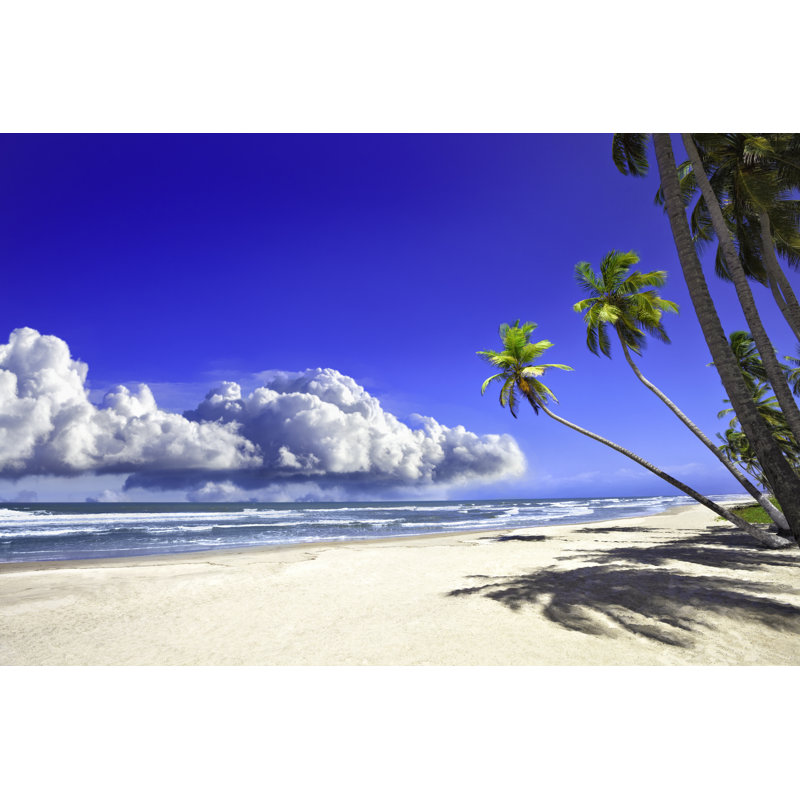 Tropical Sandy Beach by Apomares - Wrapped Canvas Print, 20cm H x 30cm W