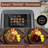 Air Fryer with Colour LCD Display Touchscreen with Cooking Window,Broil,Roast,Dehydrate,Bake,Black-99316000