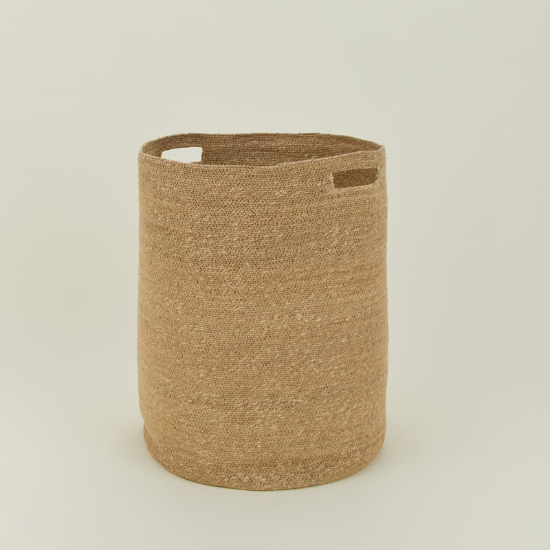 Laundry Hamper with Handles, Natural