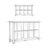 Acadian 48"H Solid Wood Transitional Bookcase with Fixed Shelves and Tapered Legs-1501281937-1591551353