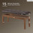 Rebecca Faux Leather Upholstered Bench