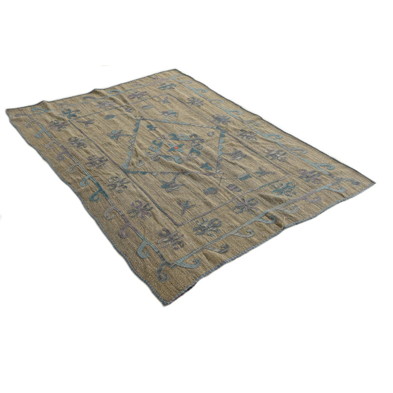 Tapis brun clair 4 pi 10 po x 6 pi 4 po Perry