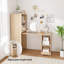 Adjustable-height Desk With Storage Shelves And Casters-45278307
